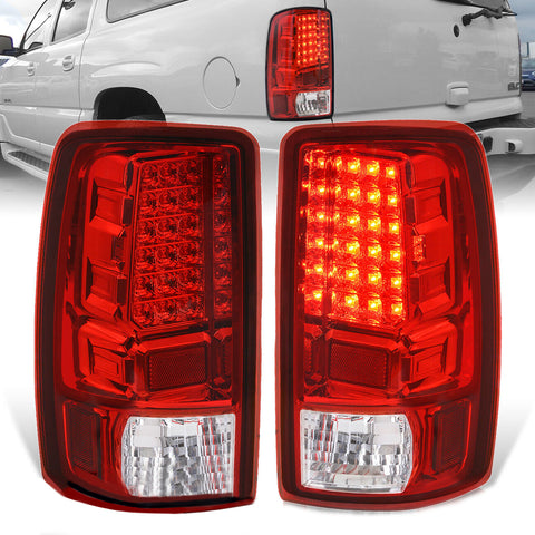 Led Stop Brake Tail Lights Lamps Red For 2000-2006 Chevy Suburban Tahoe Yukon Xl